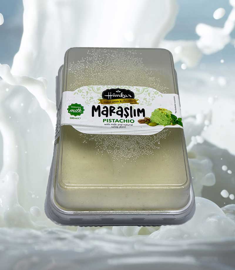 Hünkar Maraşlım Antep Fıstıklı Dondurma 500 gr.