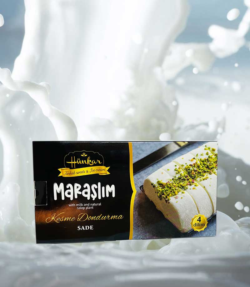 Hünkar Maraşlım Sade Kesme Dondurma 4 Dilim